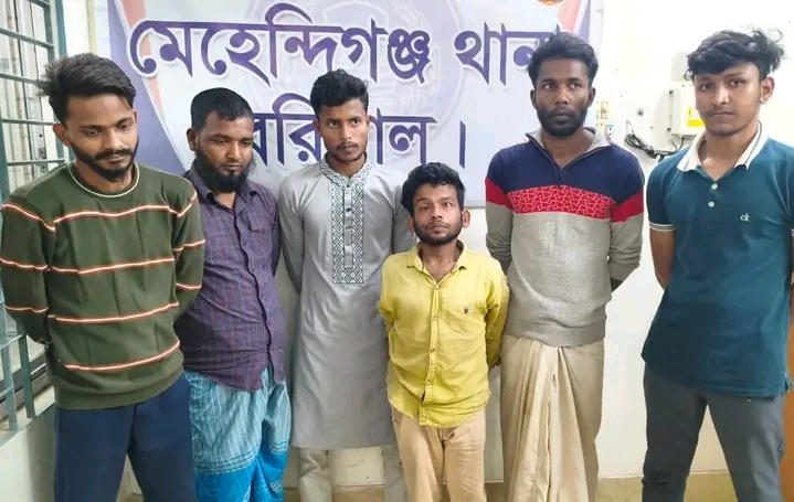 মেহেন্দিগঞ্জে মাদকের বিরুদ্ধে ‘জিরো টলারেন্স’ ঘোষণা, অভিযানে ৬ জন আটক